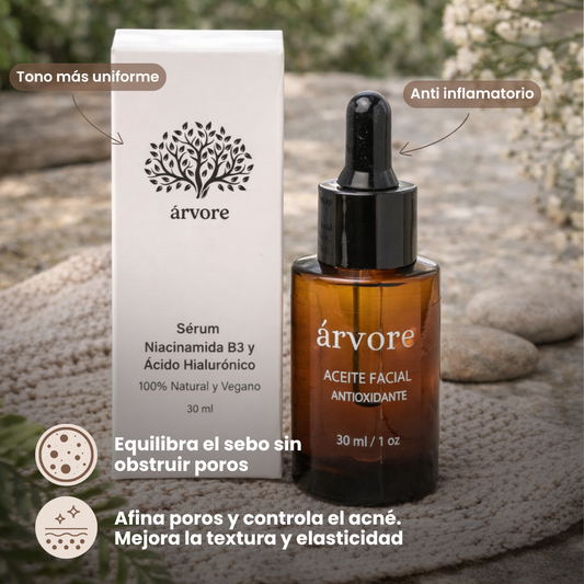 Aceite facial equilibrante árvore