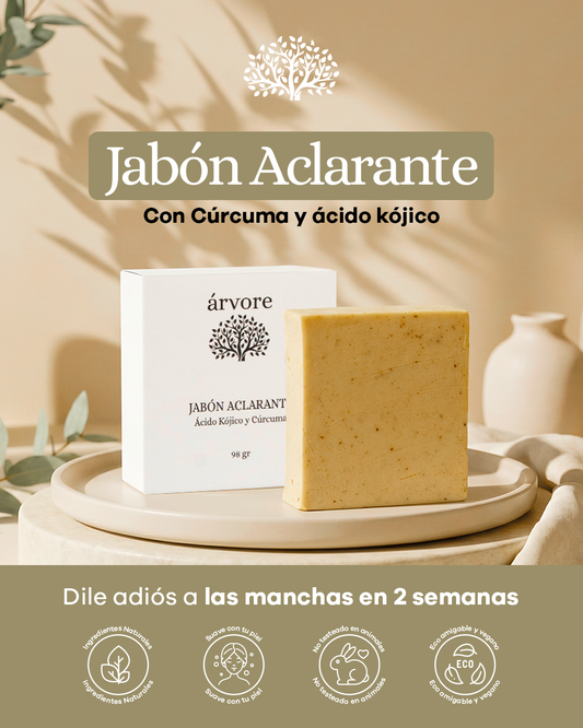 Jabón Aclarante con Cúrcuma y Ácido Kójico
