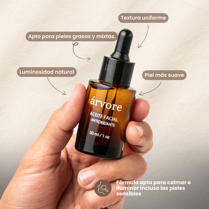 Aceite facial equilibrante árvore