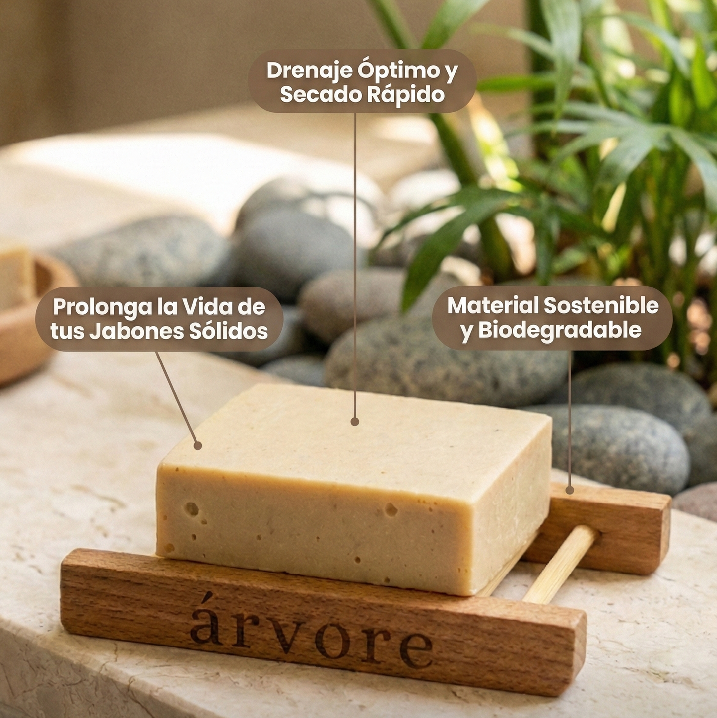 Jabonera de Bambú Natural