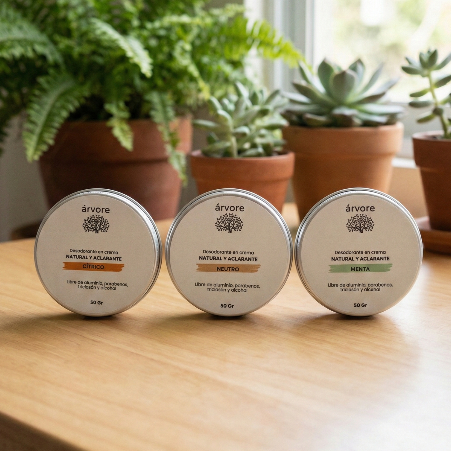 paneo 3 tipos de desodorante arvore