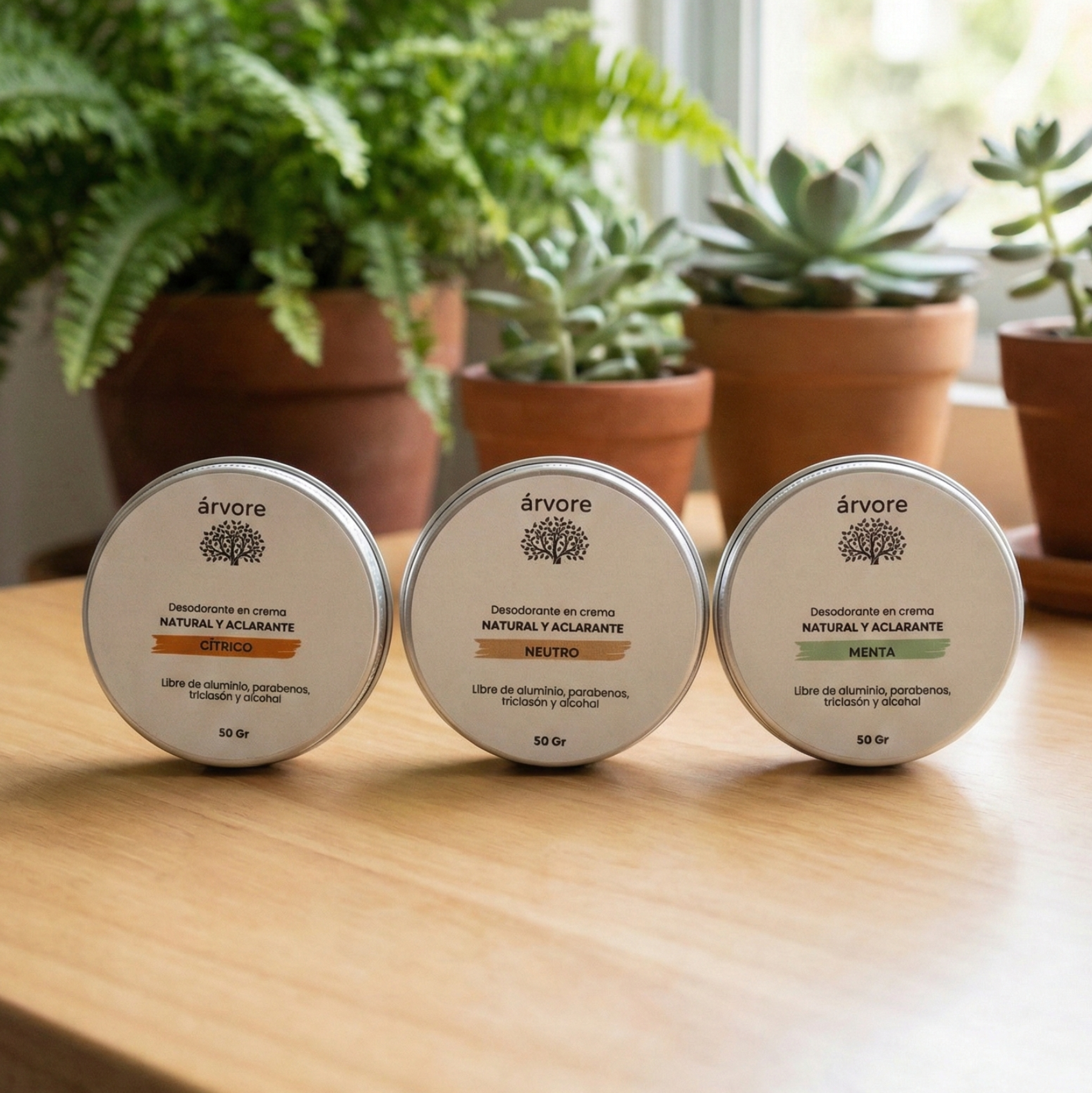 paneo 3 tipos de desodorante arvore